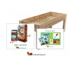 KIT HUERTO URBANO MADERA 160cm + SUSTRATO + ACCESORIOS
